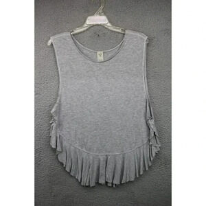 We the Free Women's Open Side Tank Top-Size Large-Rayon-Gray